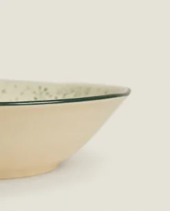 ZARA Home Bowl With Raised Floral Design For Christmas
