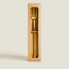 ZARA Home Box 4 Forks With Hammered Handle
