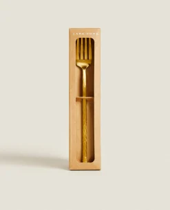 ZARA Home Box 4 Forks With Hammered Handle