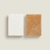 ZARA Home Cellulose And Fiber Non-Scratch Sponges (Pack Of 2)