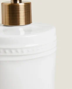 ZARA Home Ceramic Dispenser With A Raised Design
