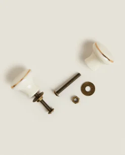 ZARA Home Ceramic Door Knob (Pack Of 2)