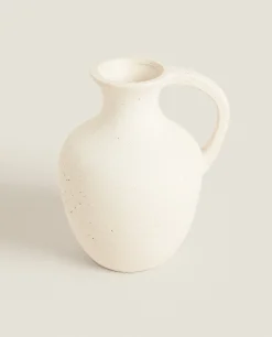 ZARA Home Ceramic Vase With Handle