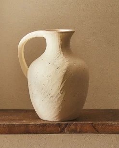 ZARA Home Ceramic Vase With Handle