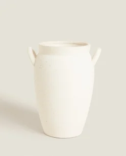 ZARA Home Ceramic Vase With Handles
