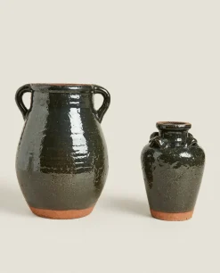 ZARA Home Ceramic Vase With Handles