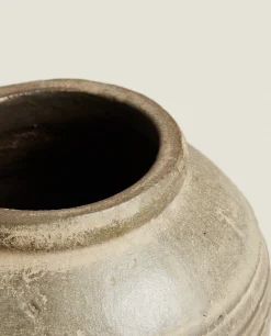 ZARA Home Ceramic Vase With Lines