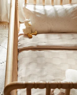 ZARA Home Check Cotton Bedspread