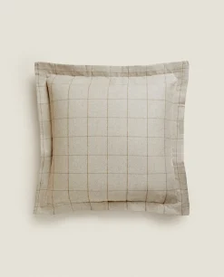 ZARA Home Check Flannel Pillowcase