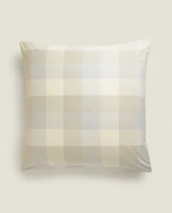 ZARA Home Check Flannel Pillowcase