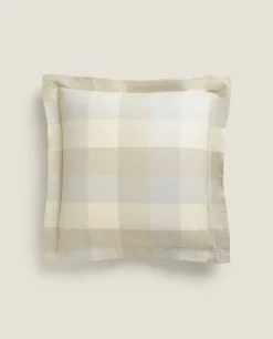 ZARA Home Check Flannel Pillowcase