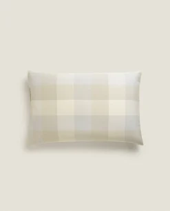 ZARA Home Check Flannel Pillowcase