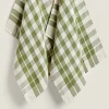 ZARA Home Check Waffle Kitchen Towel (Pack Of 2)