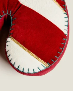 ZARA Home Children'S Candy Cane Christmas Pillow
