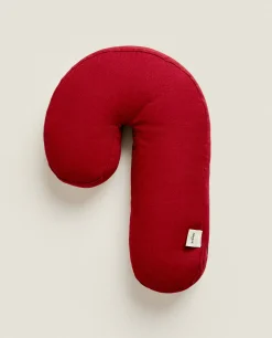 ZARA Home Children'S Candy Cane Christmas Pillow