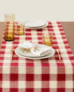 ZARA Home Christmas Check Table Runner