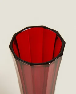 ZARA Home Christmas Faceted Glass Flute