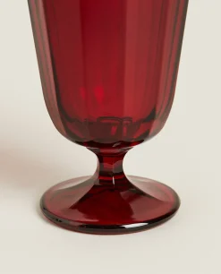 ZARA Home Christmas Faceted Wine Glass