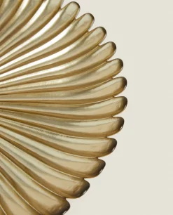 ZARA Home Christmas Glass Service Plate With Raised Design