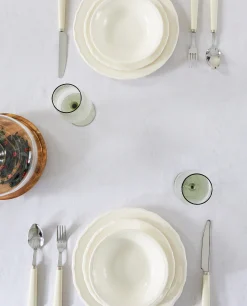 ZARA Home Christmas Glittery Floral Jacquard Tablecloth