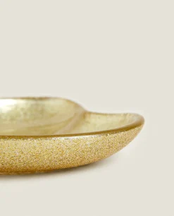 ZARA Home Christmas Heart Glass Bowl