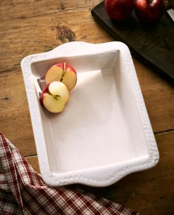 ZARA Home Christmas Snowflake Stoneware Serving Dish