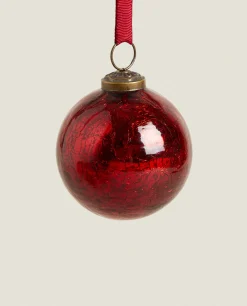 ZARA Home Christmas Spiral Glass Bauble Decoration
