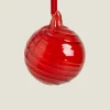 ZARA Home Christmas Spiral Glass Bauble Decoration