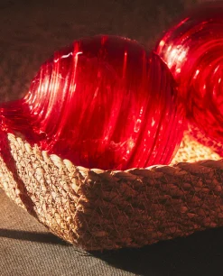 ZARA Home Christmas Spiral Glass Bauble Decoration