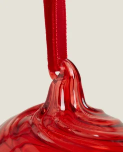 ZARA Home Christmas Spiral Glass Bauble Decoration