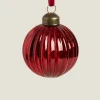 ZARA Home Christmas Spiral Glass Bauble Decoration