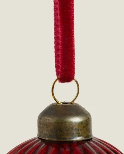 ZARA Home Christmas Spiral Glass Bauble Decoration