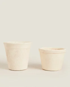 ZARA Home Clay Flowerpot