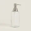 ZARA Home Clear Glass Soap Dispenser