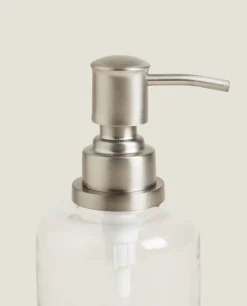 ZARA Home Clear Glass Soap Dispenser