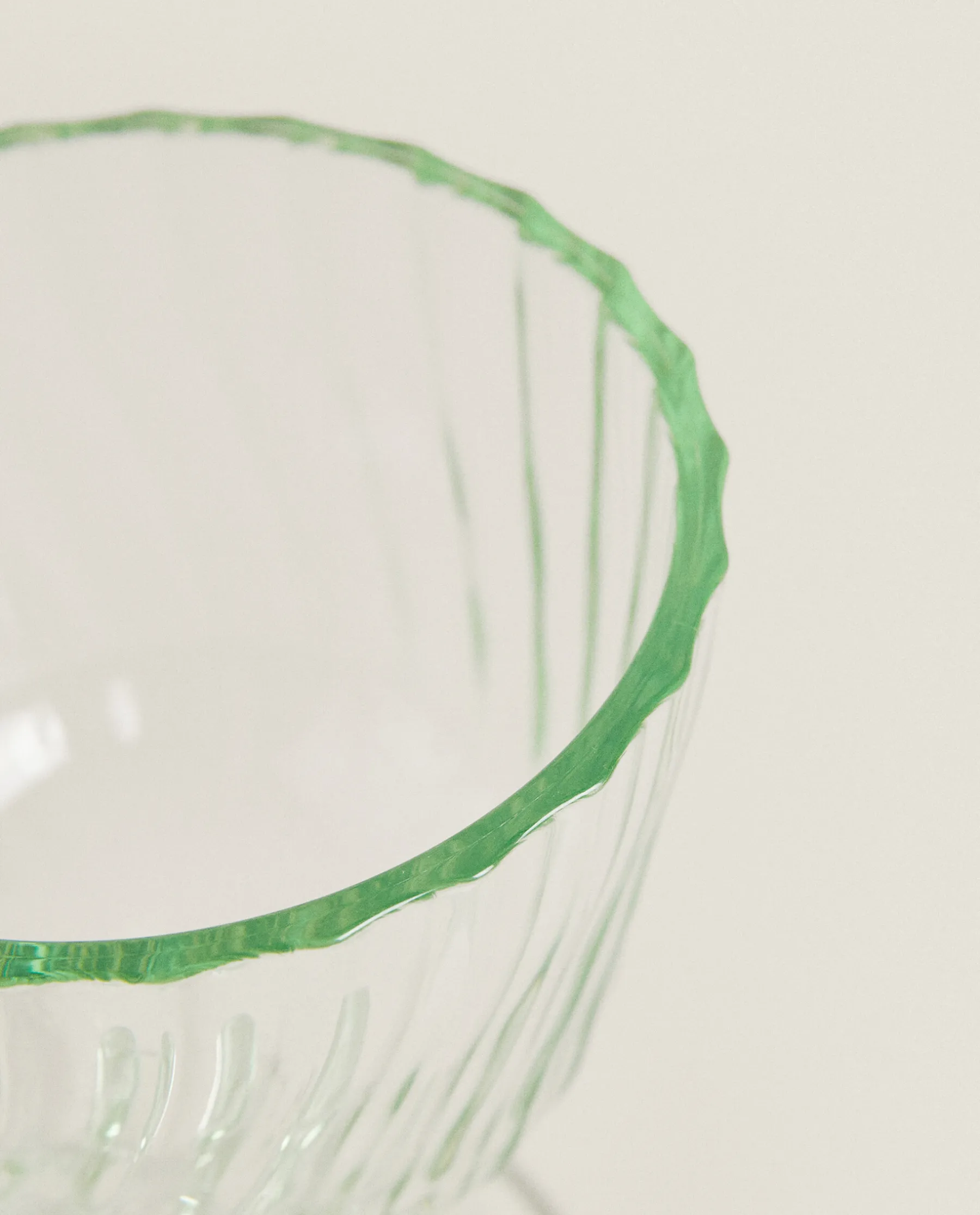 ZARA Home Colored Glass With Lines