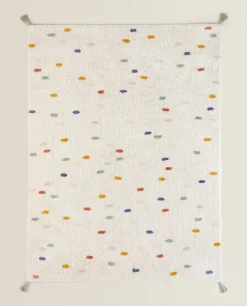 ZARA Home Colored Polka Dot Rug