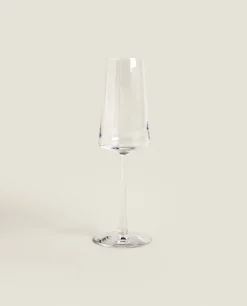 ZARA Home Conical Crystalline Flute Glass