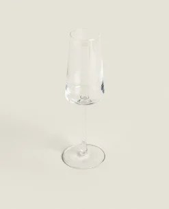 ZARA Home Conical Crystalline Flute Glass