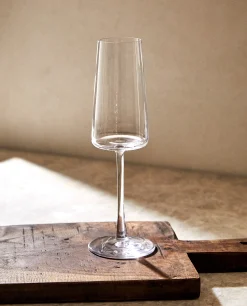 ZARA Home Conical Crystalline Flute Glass