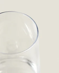 ZARA Home Conical Crystalline Flute Glass