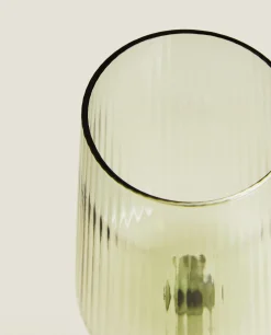 ZARA Home Conical Wine Glass With Lines