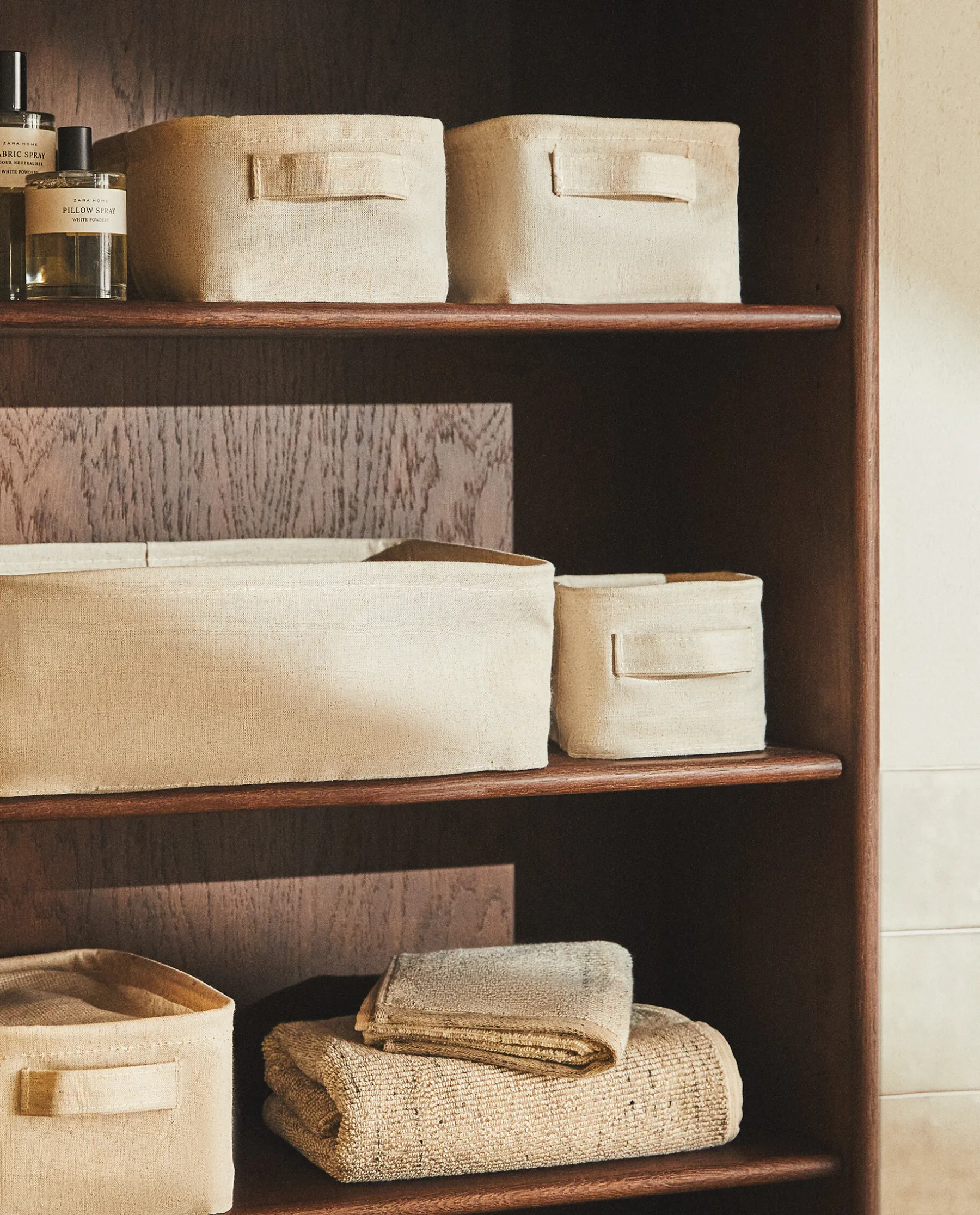 ZARA Home Cotton And Linen Organizer Box