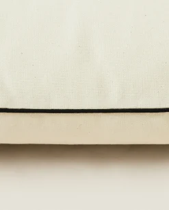 ZARA Home Cotton Back Cushion With Piping
