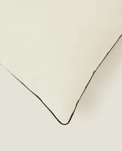 ZARA Home Cotton Back Cushion With Piping