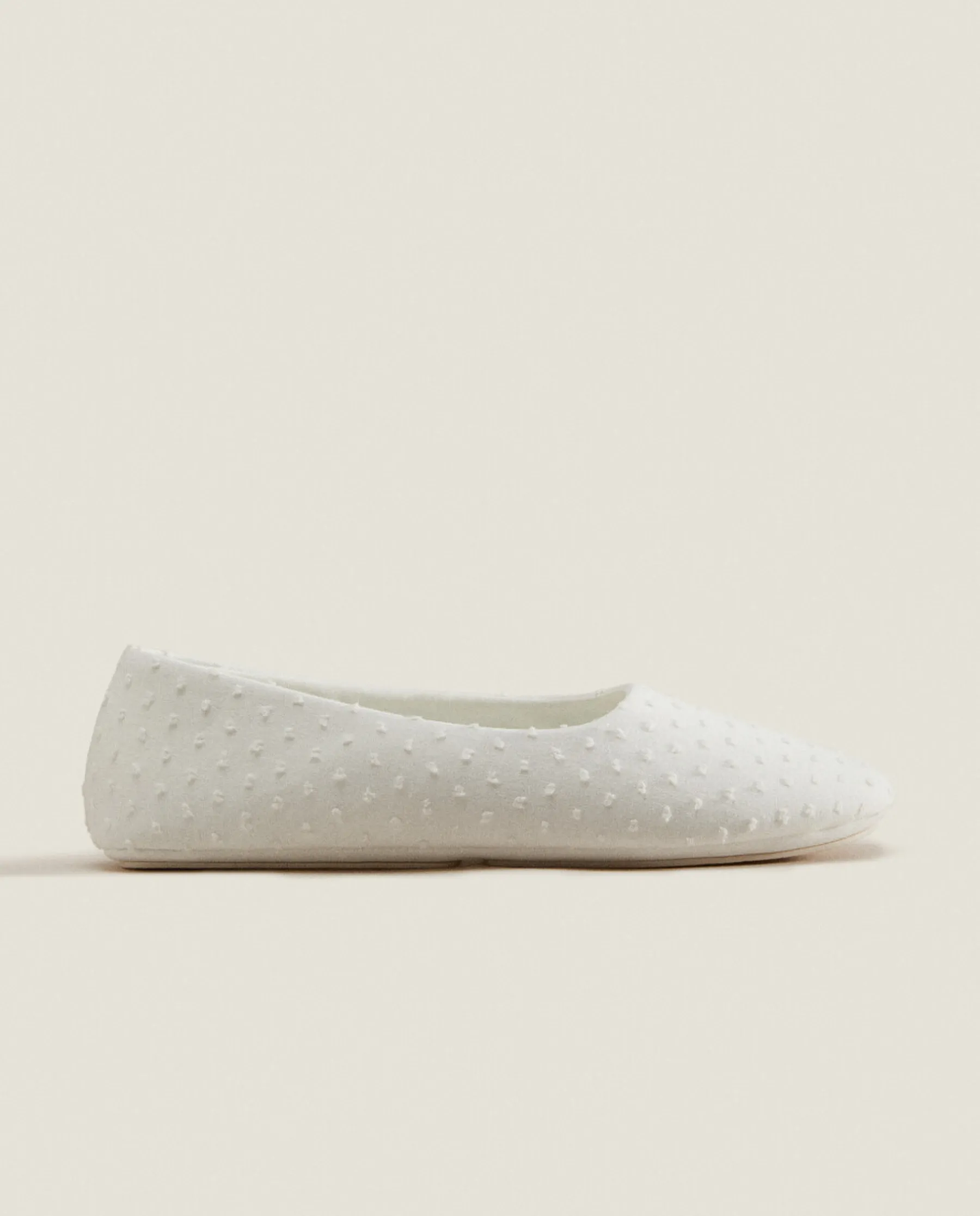 ZARA Home Cotton Ballerina Slippers