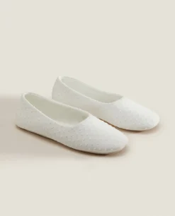 ZARA Home Cotton Ballerina Slippers