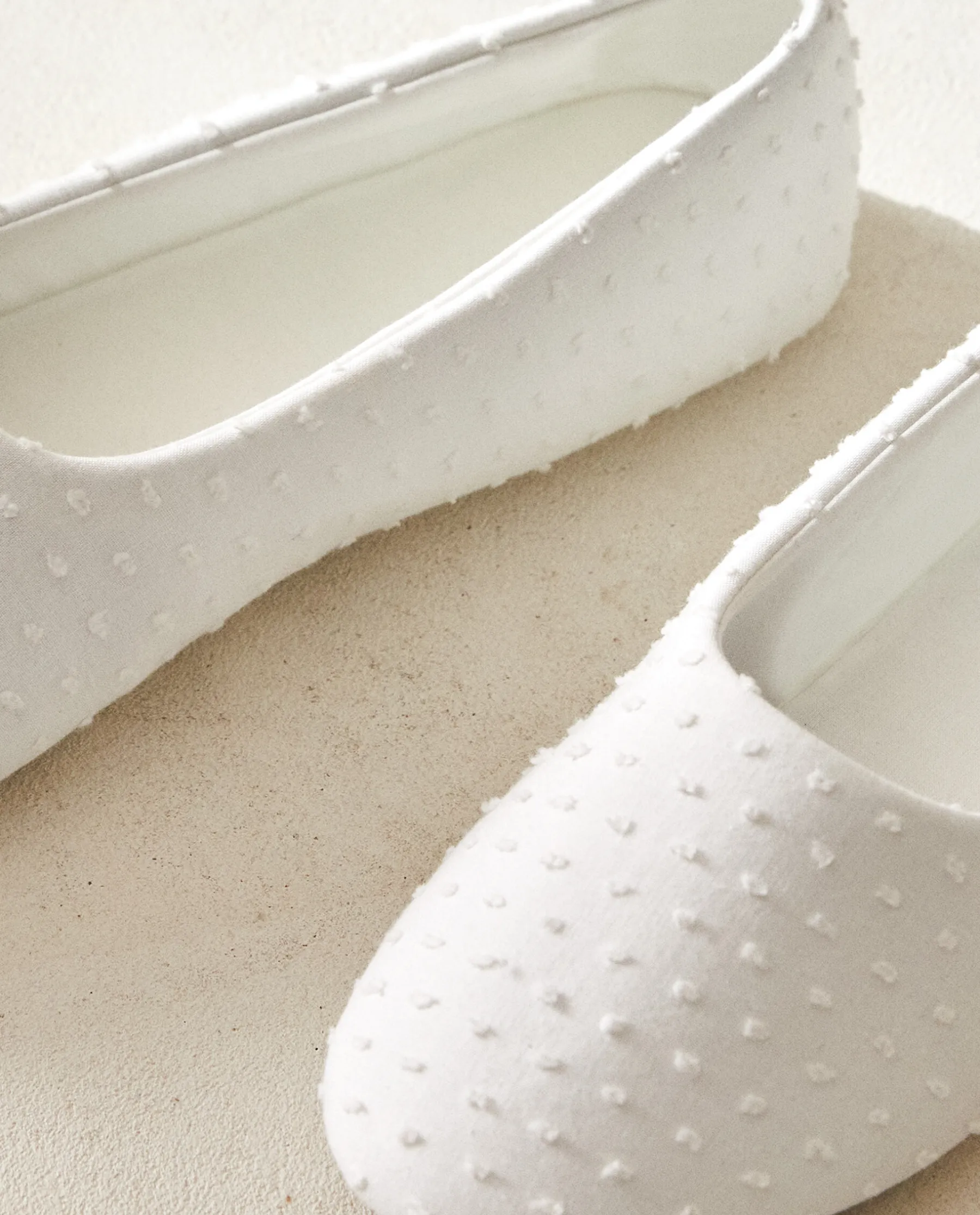 ZARA Home Cotton Ballerina Slippers