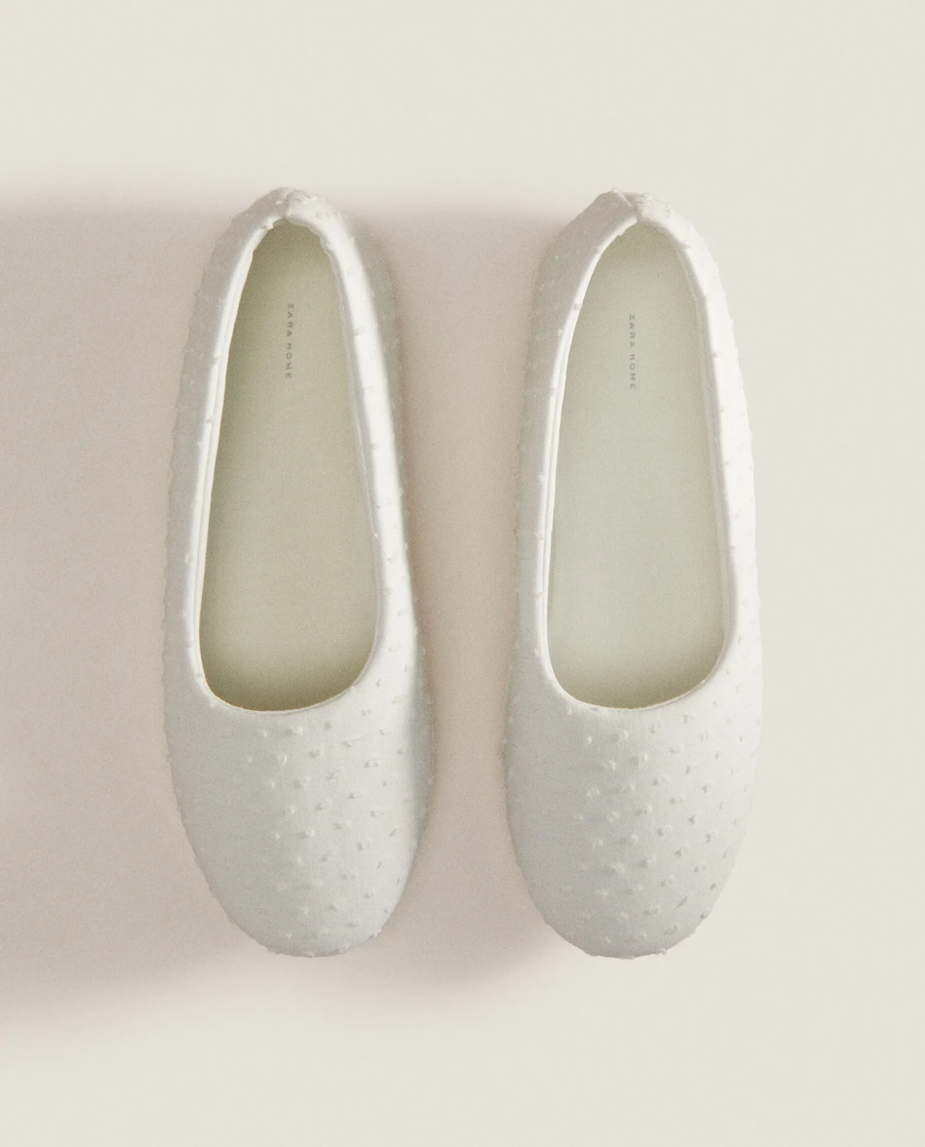 ZARA Home Cotton Ballerina Slippers