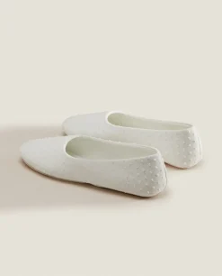 ZARA Home Cotton Ballerina Slippers